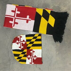Maryland Flag Beanie & scarf